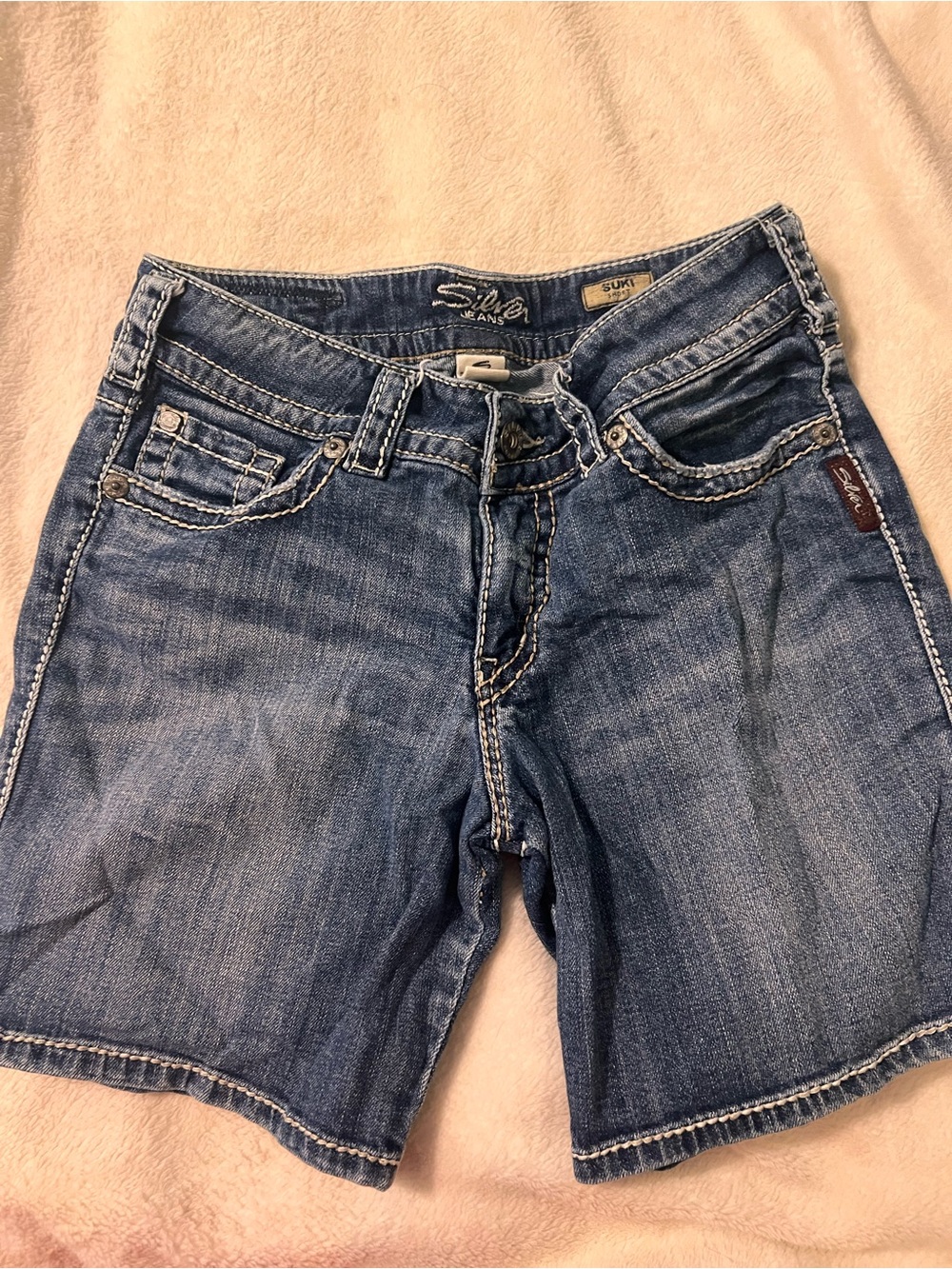 Silver Jeans Blue Denim Jean Shorts